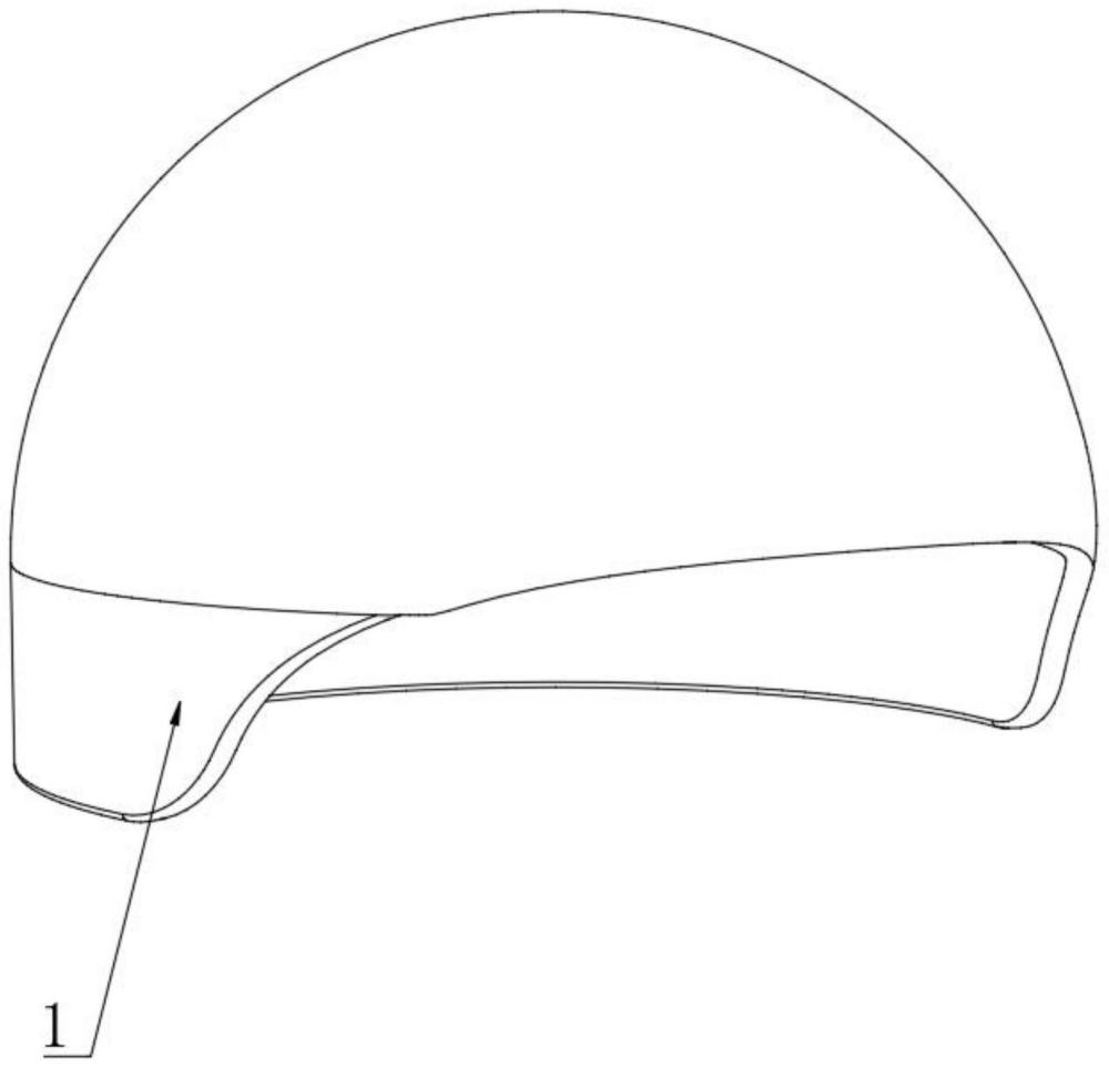 一种环保型骑行头盔外壳结构