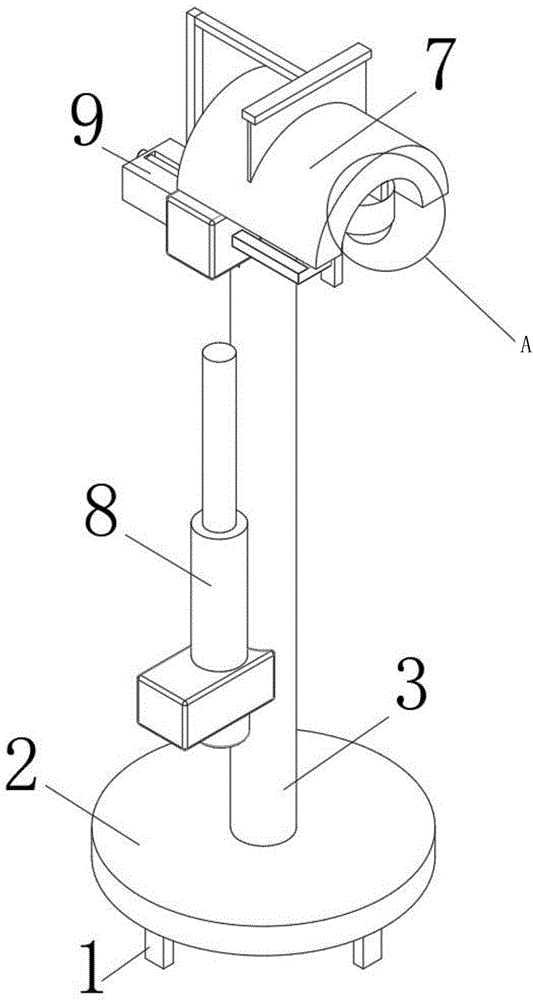 庭院灯立杆融合装置及其施工方法