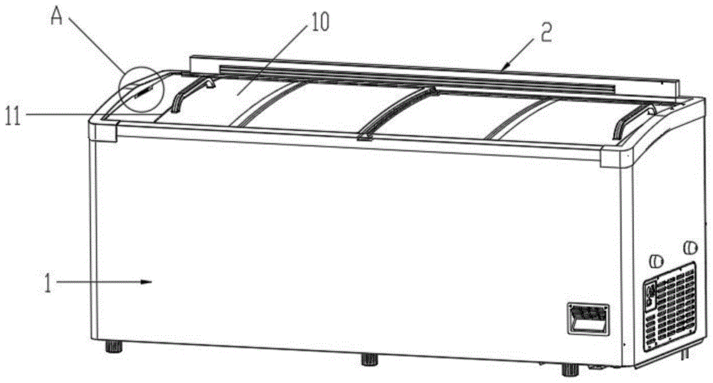 一种具有防凝露风幕结构的冷柜及控制方法