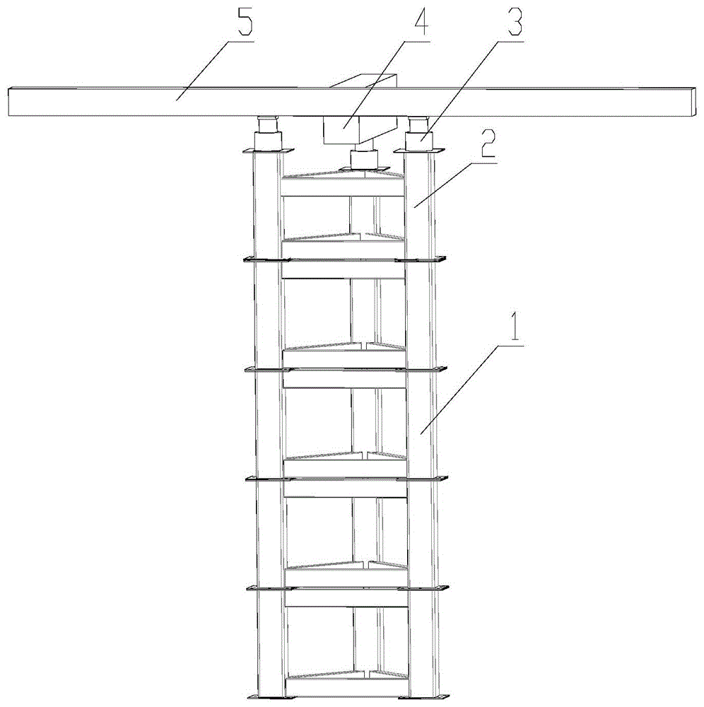 一种混凝土牛腿结构置换桁架柱支撑系统