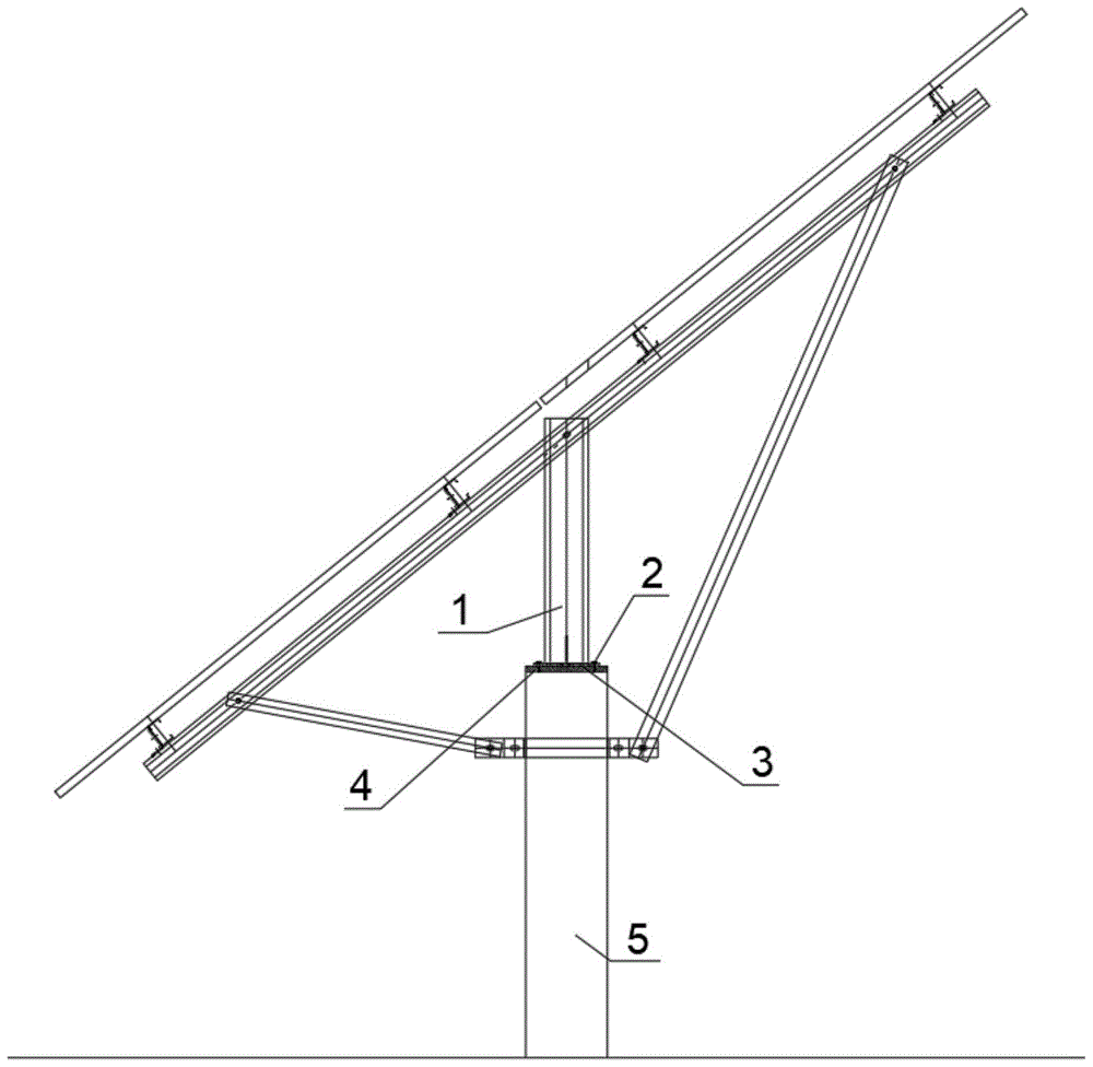 应用于光伏支架和预制桩桩头的螺栓连接结构