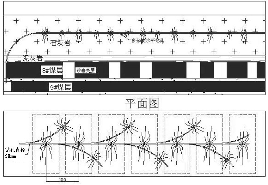 一种井下坚硬顶板的分段水力压裂工作方法