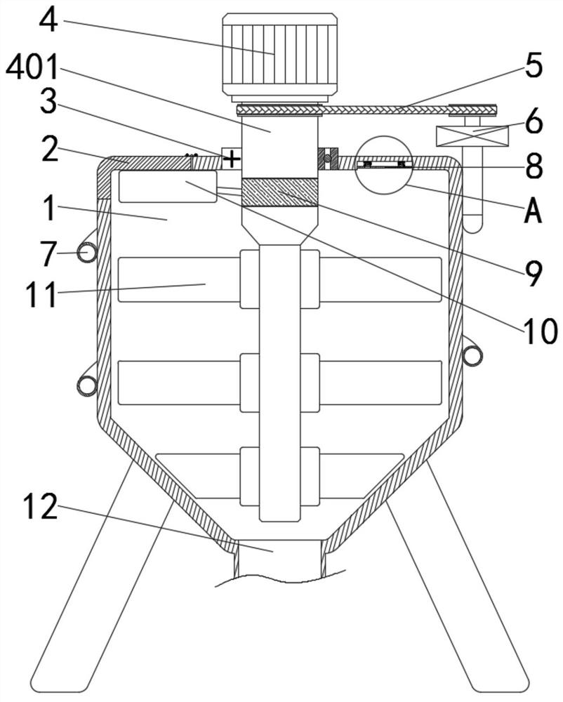 一种节能环保型建筑材料防凝结搅拌装置