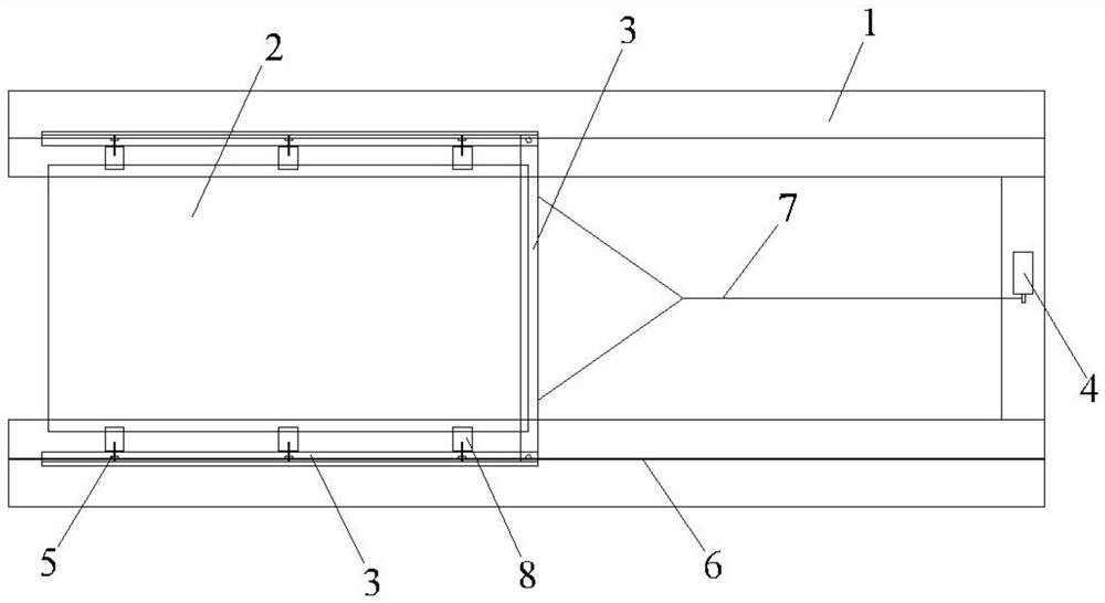 一种组合钢梁钢模板铺设装置及其铺设方法