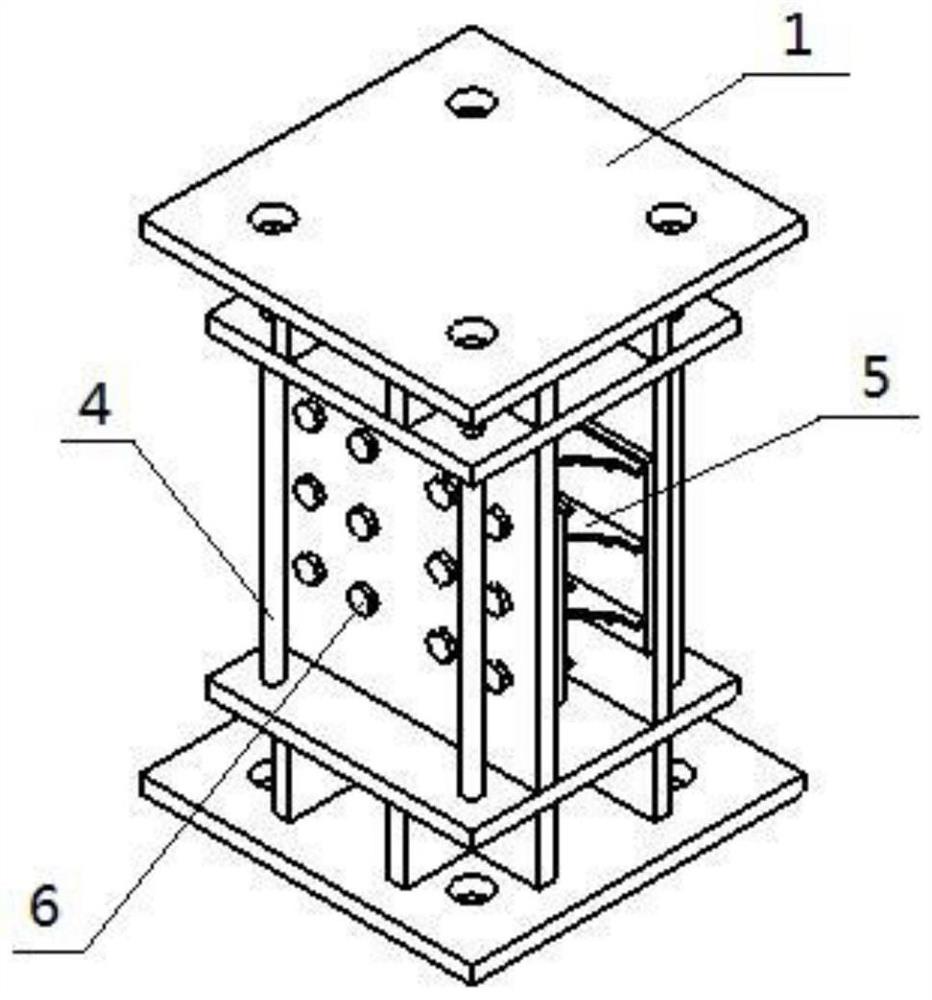 一种用于输电塔结构可恢复功能的装配式耗能摇摆支座