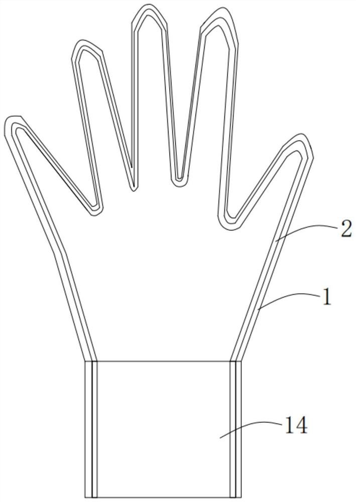组合式耐寒PVC手套及其制备方法