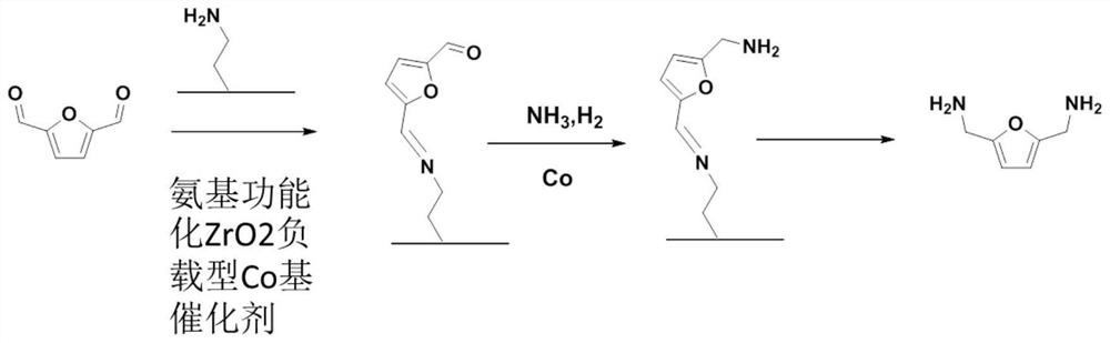 氨基功能化ZrO2负载Co基催化剂在二醛合成二胺中的应用