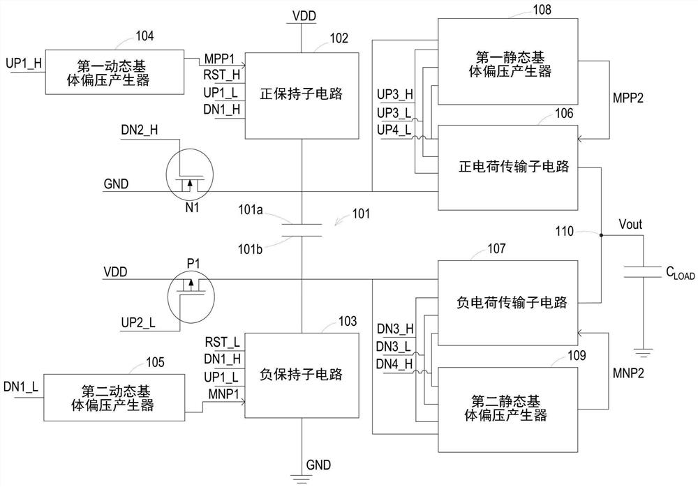 具宽输出电压范围的充电式电荷泵浦