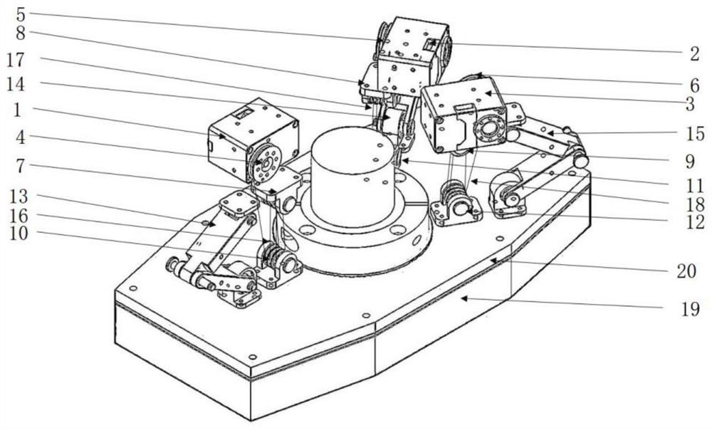 一种爬壁机器人吸附腔位姿调整机构及控制方法