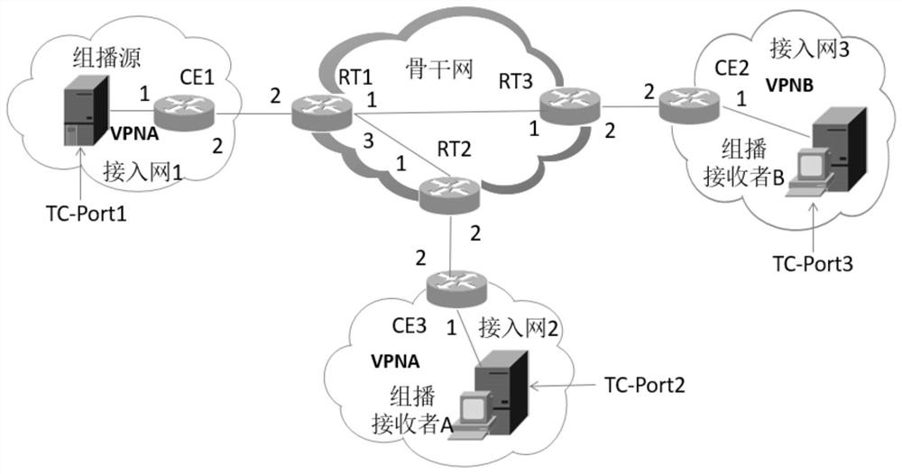 一种电力NG方式的组播VPN测试系统及方法