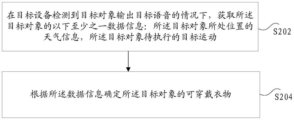 可穿戴衣物的确定方法和装置、存储介质及电子装置