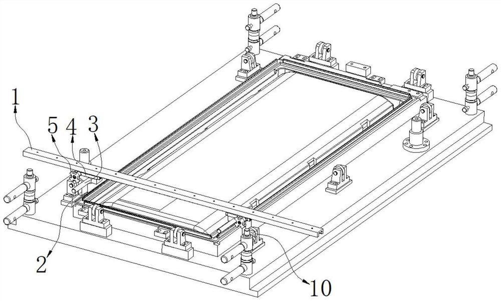 一种用于测量冰箱门发模具对称度的工装