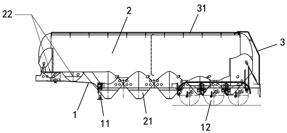 一种立式粉罐半挂车