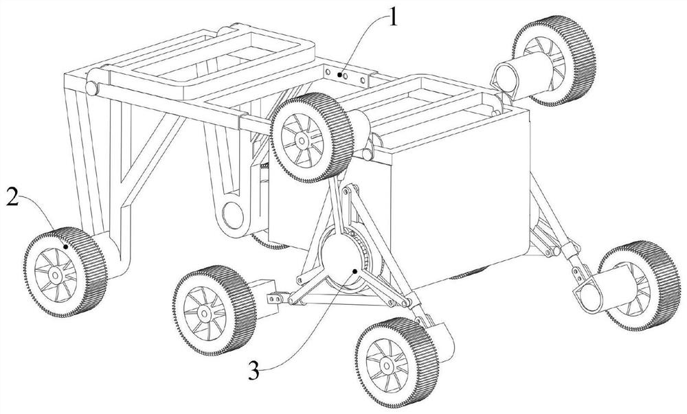 一种带有可调三角轮系的爬楼物流车及其爬楼方法