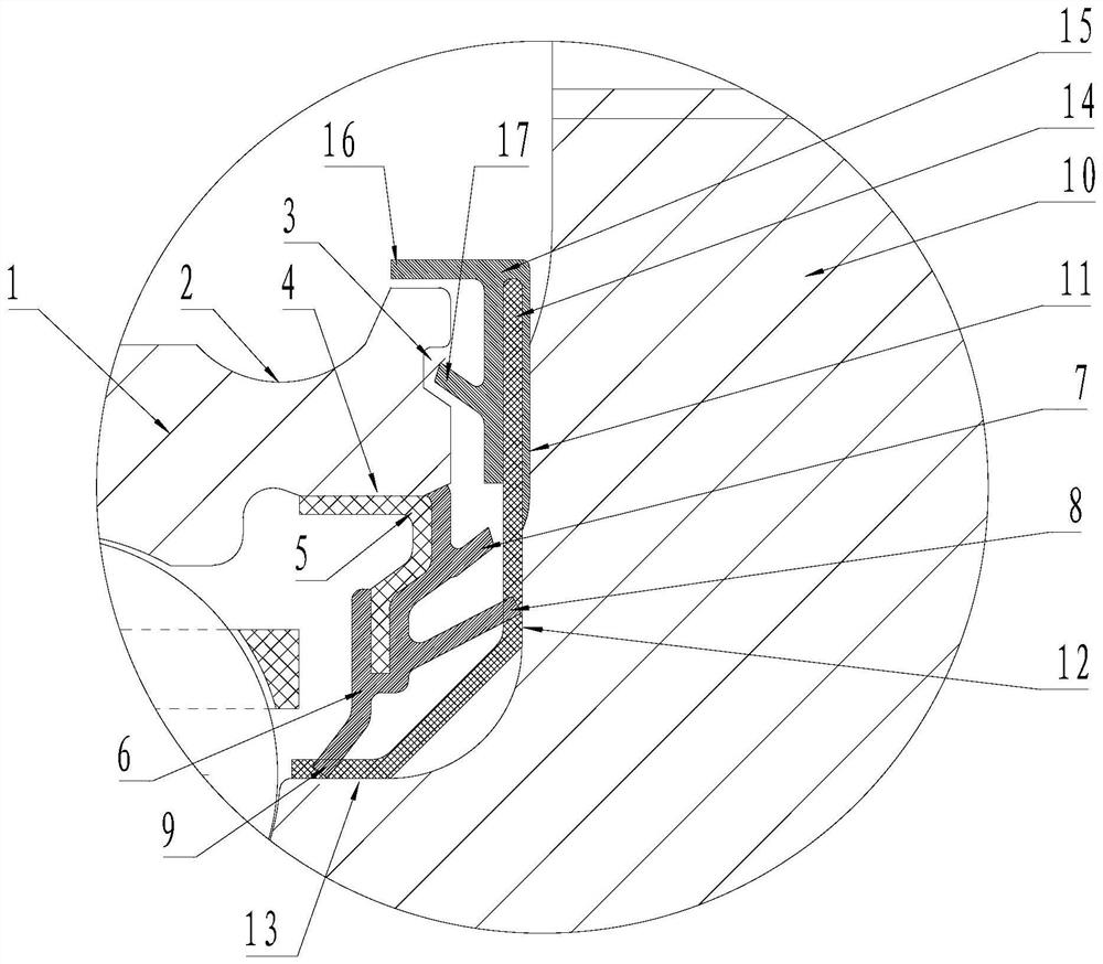 一种迷宫式轮毂轴承单元密封结构