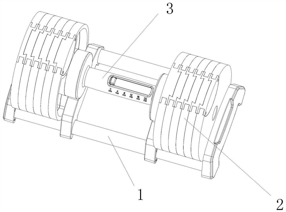 一种可调节哑铃及其使用方法