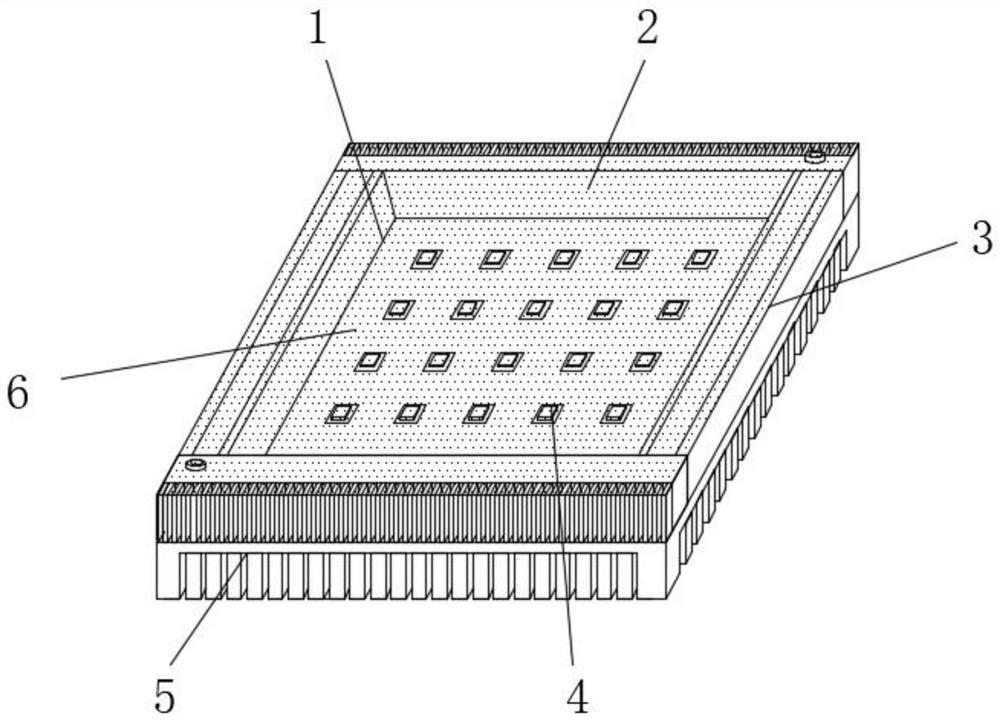 一种贴片式固晶大功率LED光源结构及其制备方法