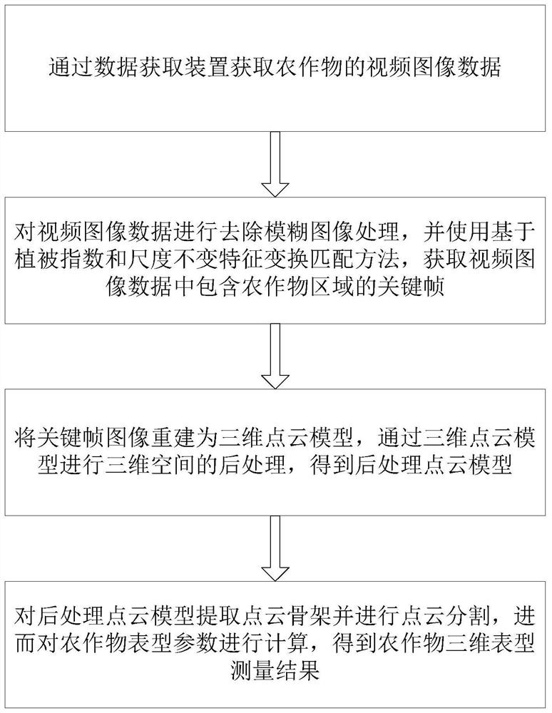 一种基于视频图像的叶类蔬菜三维表型测量方法