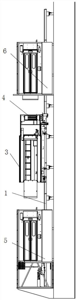 一种用于邮轮登船塔的施工升降机装置