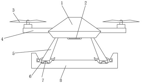 一种无人机快速收放支架