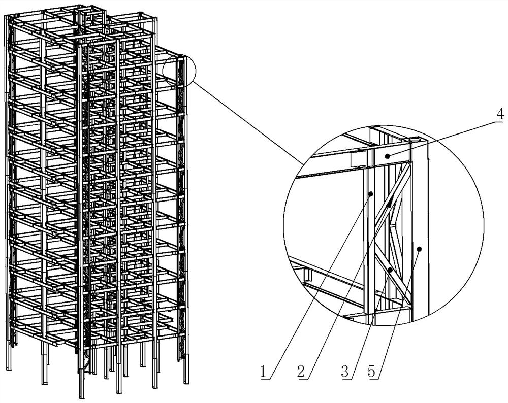 一种抗震式钢结构K柱
