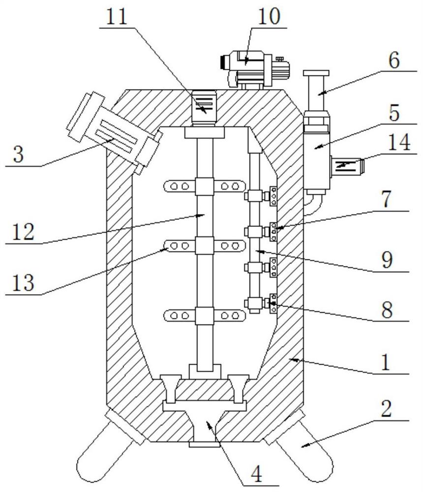 一种分散良好的聚氨酯塑料用大型混料机及使用方法