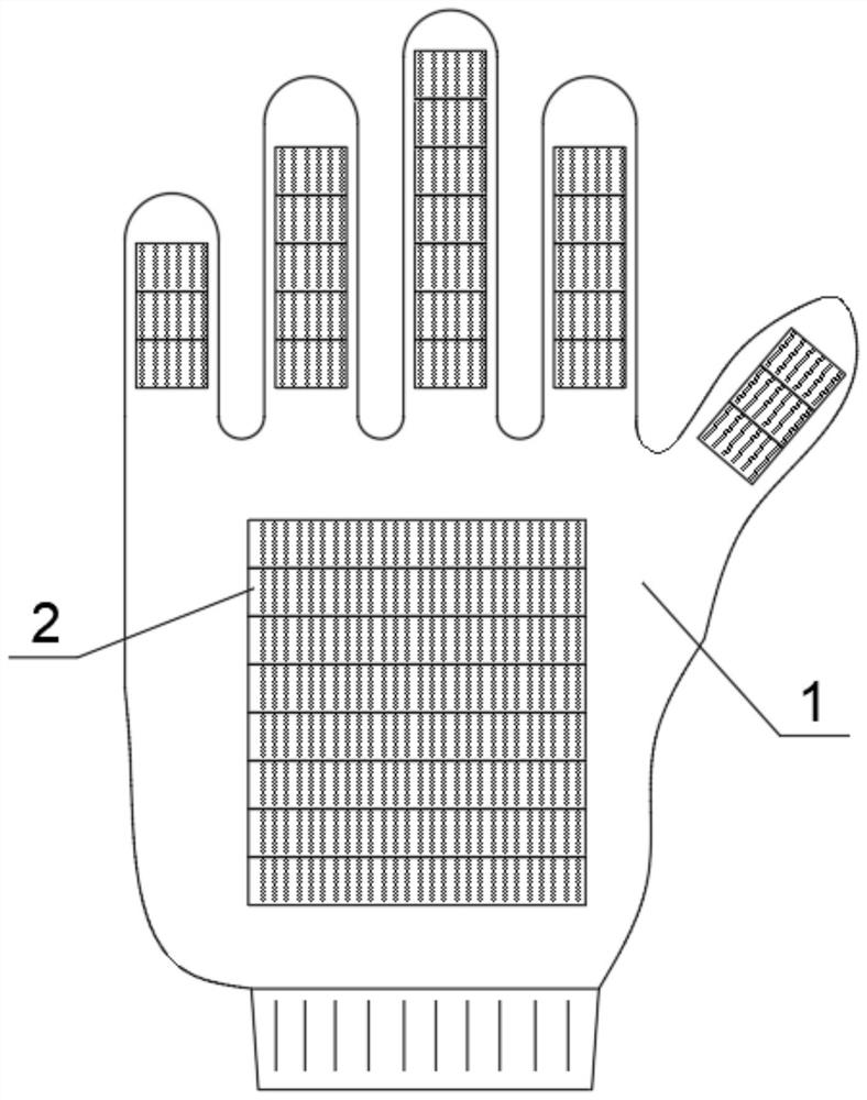 一种防滑耐磨型防护橡胶手套