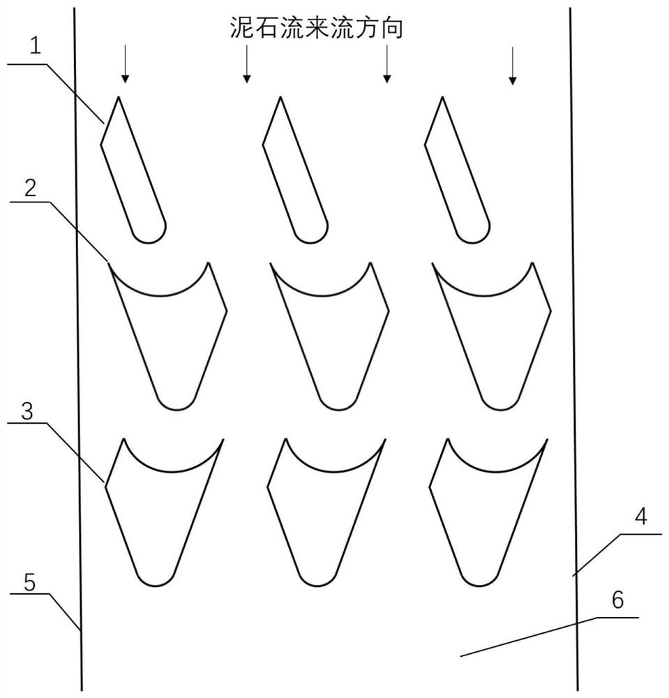 一种新型泥石流桩群型拦挡结构及方法