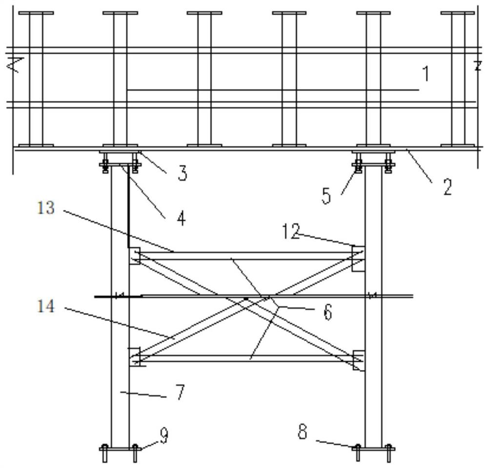 反力台座加载孔模块水平可调支撑结构及其施工方法