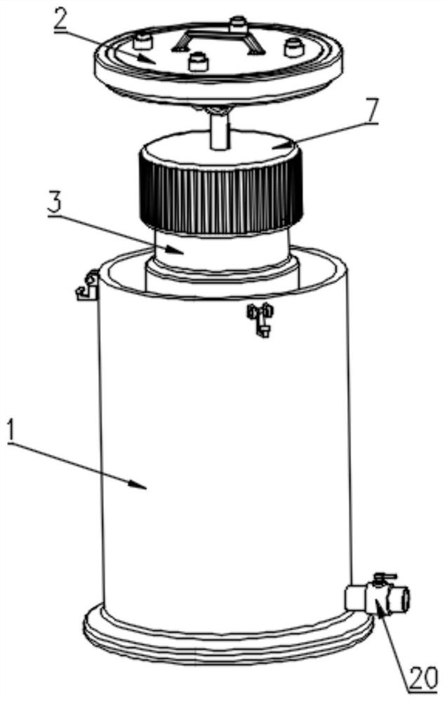 一种桶装饮用水生产用桶盖密封测试装置
