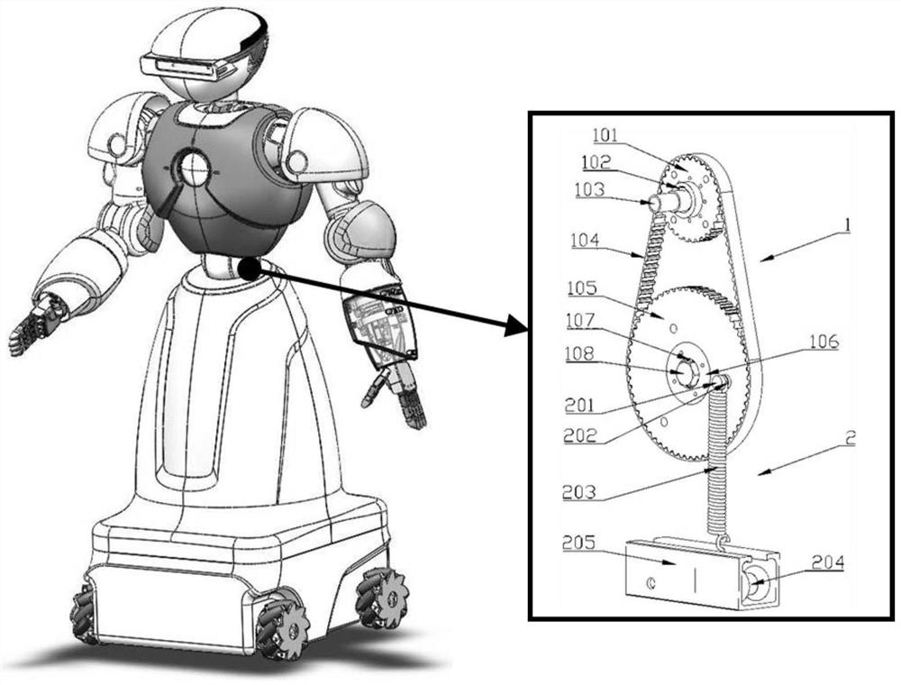一种人形机器人腰部关节及实现方法