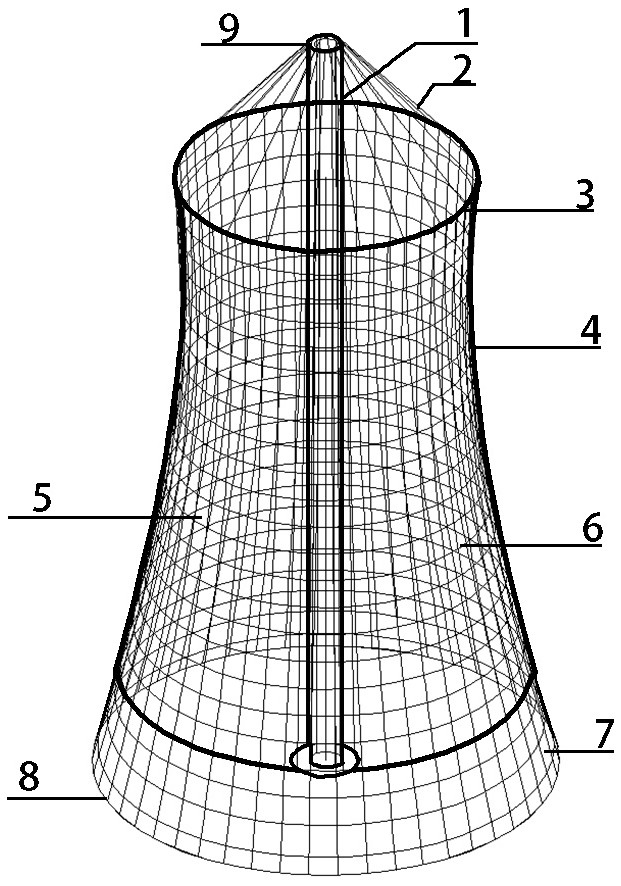 一种整体张拉的烟塔合一结构体系及其施工方法