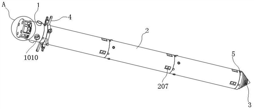 一种基于多阶段给进式钻孔机构