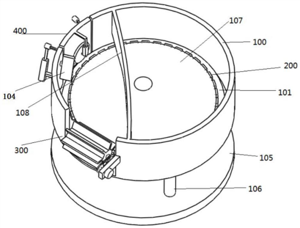 一种理瓶机中具有预筛分作用的转盘机构