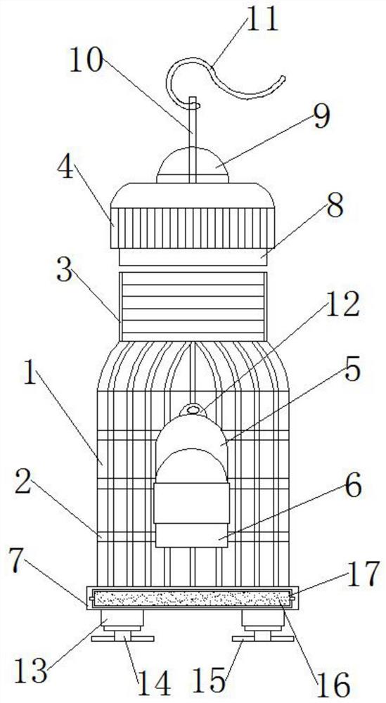 一种带玩具宠物鸟笼