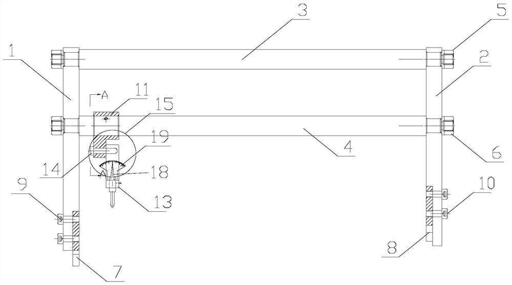 一种测量转子叶尖径向尺寸的测具及测量方法