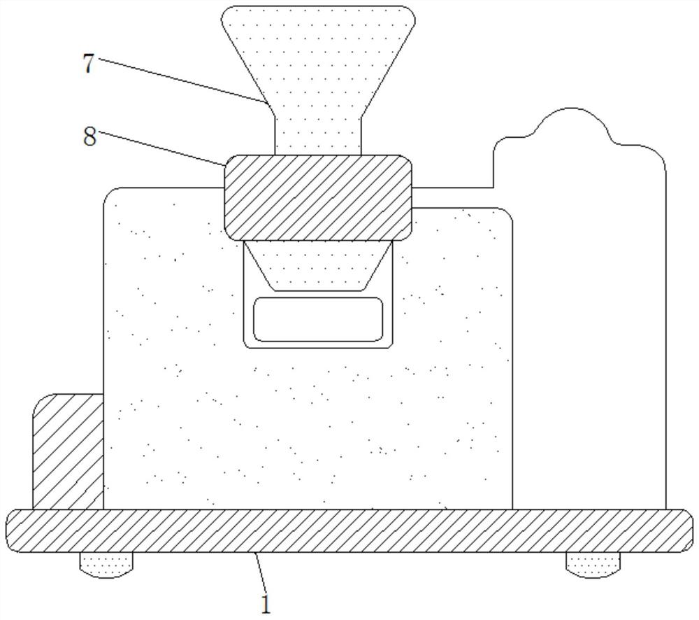 一种利用震动减小空隙的粉饼制作用定量装置