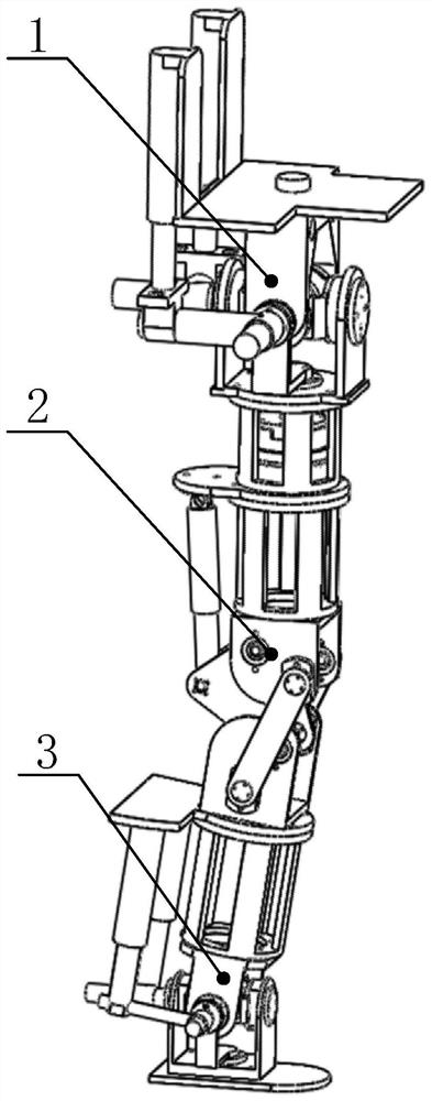 一种串并联拟人机械腿