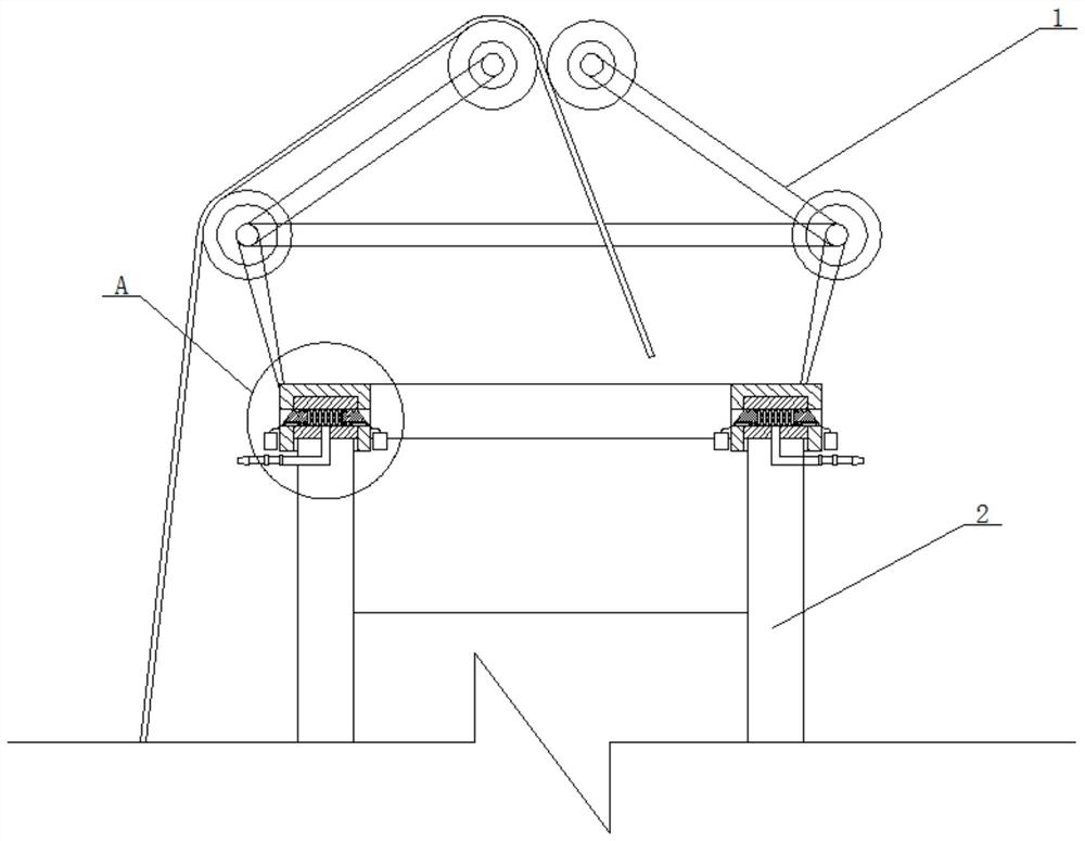 一种塔架用钢绞线束整体穿孔道施工架