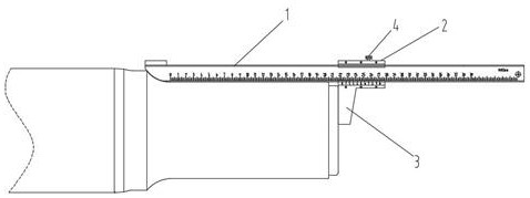 轴颈长度专用测量尺的测量方法