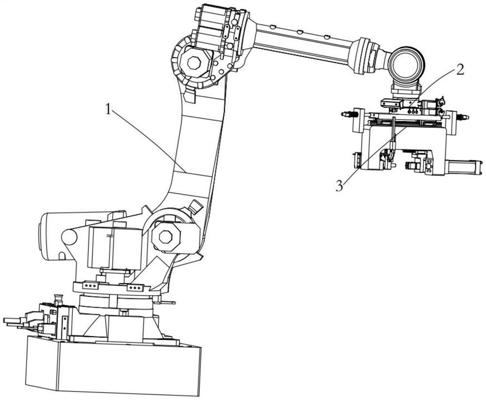 机器人移动式压铆螺母自动送料铆接机构