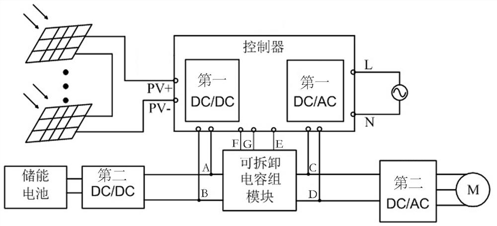 可拆卸电容组模块及空调系统