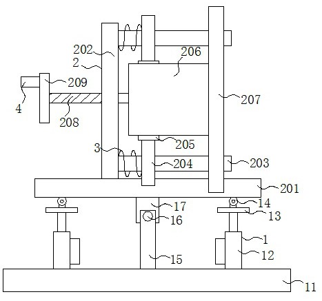 一种整体建筑模板支撑用固定结构