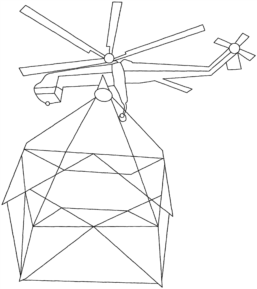 一种工程直升机在高压线塔运输方面的施工方案