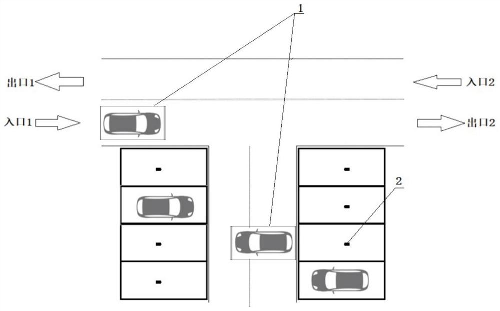 一种带车位引导装置的停车场系统