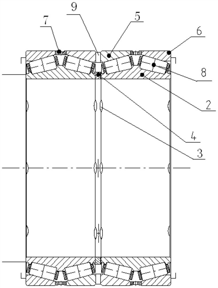 一种支撑辊轴承结构及防止支承辊轴承锈蚀及油脂乳化的方法