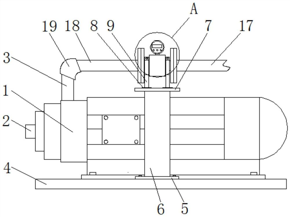 一种水泵用流量计安装结构