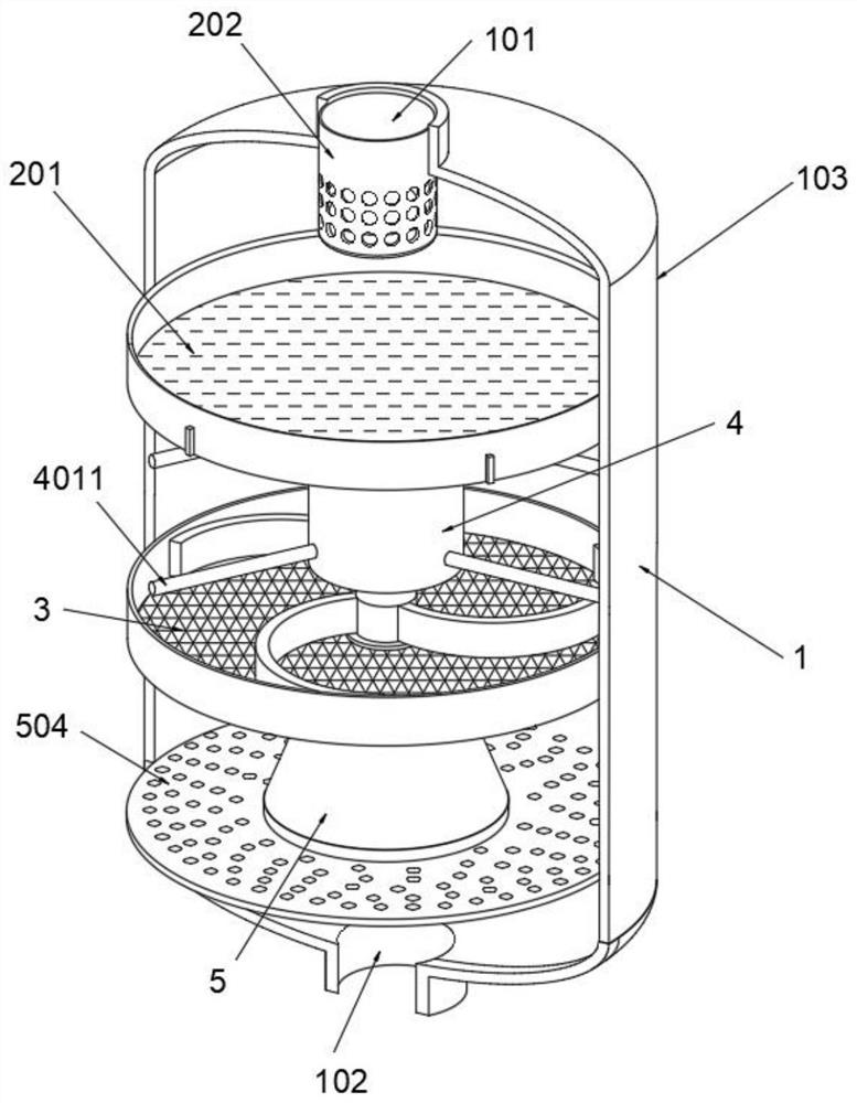 一种分层式漂白保鲜剂生产用物料过筛机构