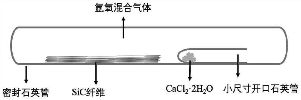 利用石英封管模拟碳化硅纤维高温水氧环境的简易化方法