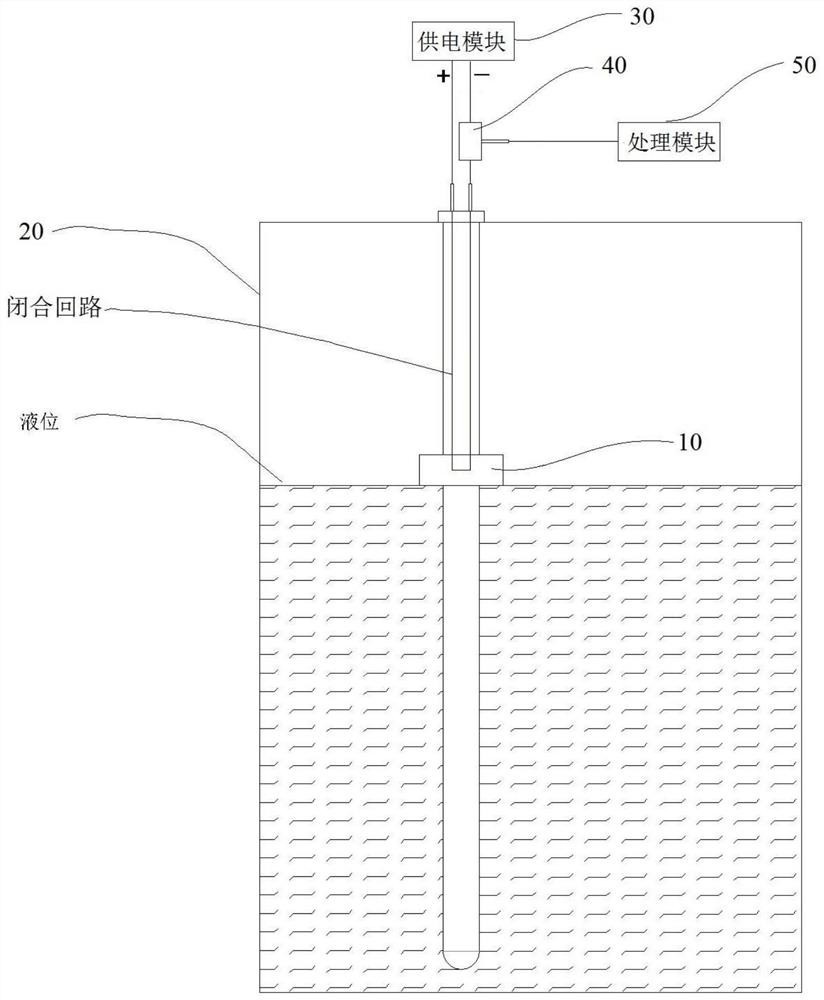 一种电阻式液位检测系统